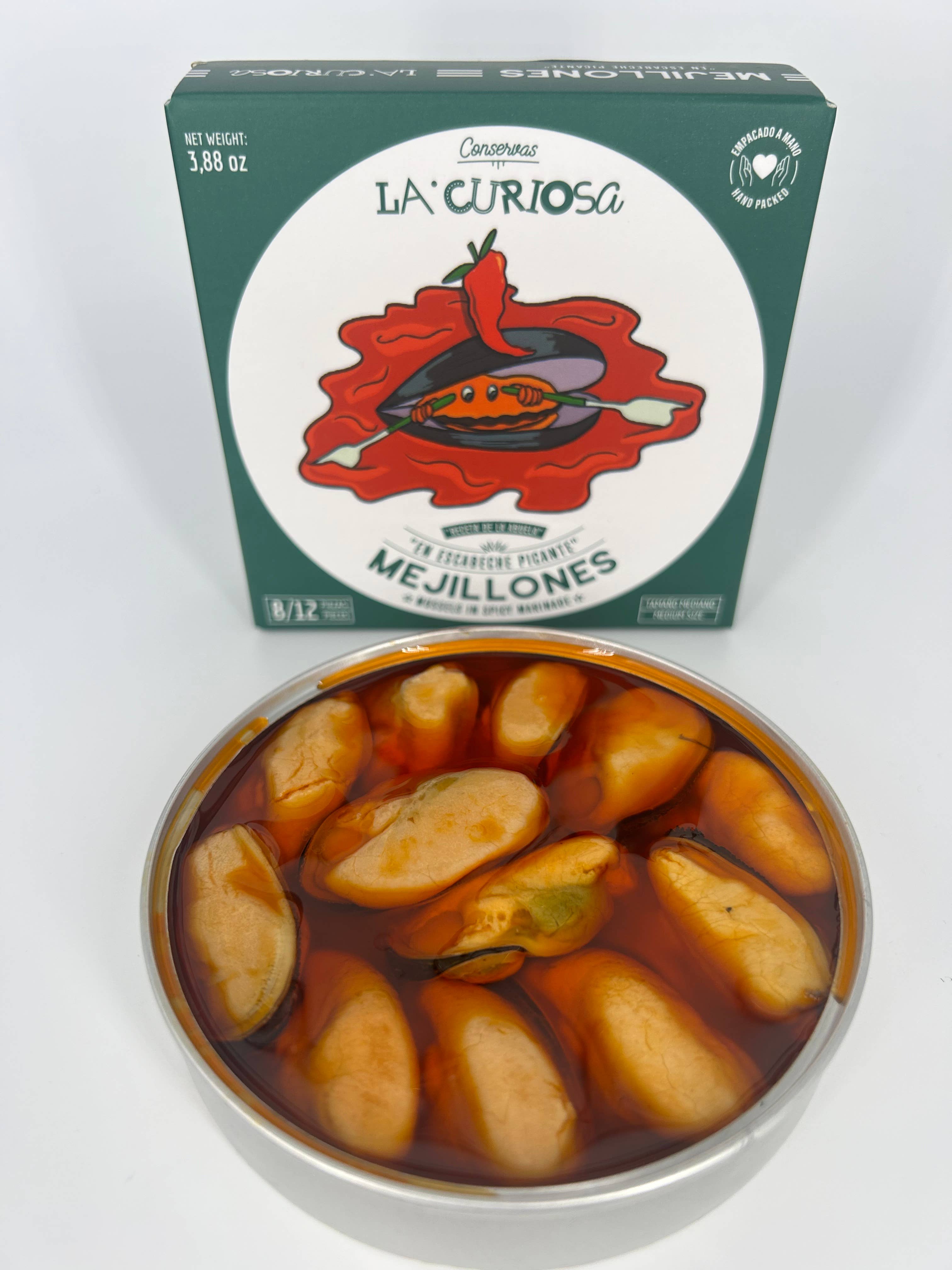 La Curiosa - Vente Poissons en conserve - Moules marinées épicées5