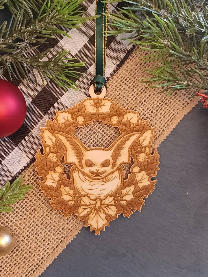 Ornamento de Grinalda de Natal Assustador Creepmas Gothmas por atacado de The Mas Boutique