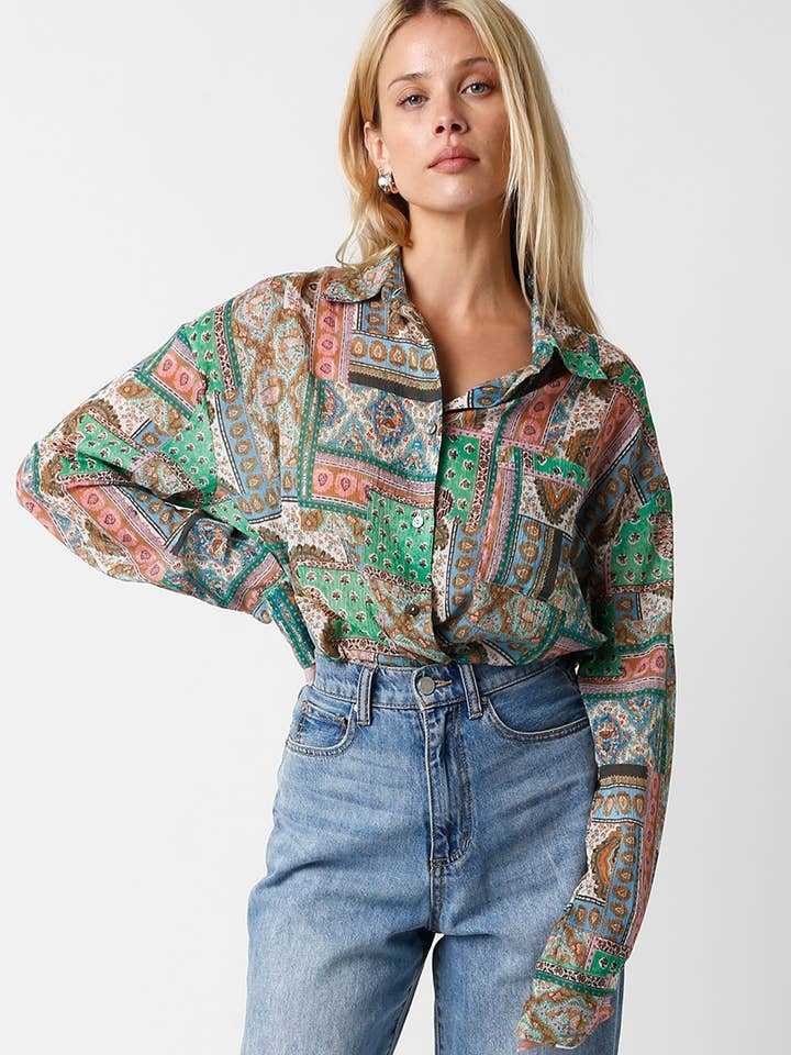 Ella Shirt for wholesale by Olivaceous