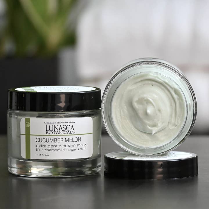 lunasea botanicals - Wholesale Skincare face mask - Cucumber Melon Soothing Cream Mask1