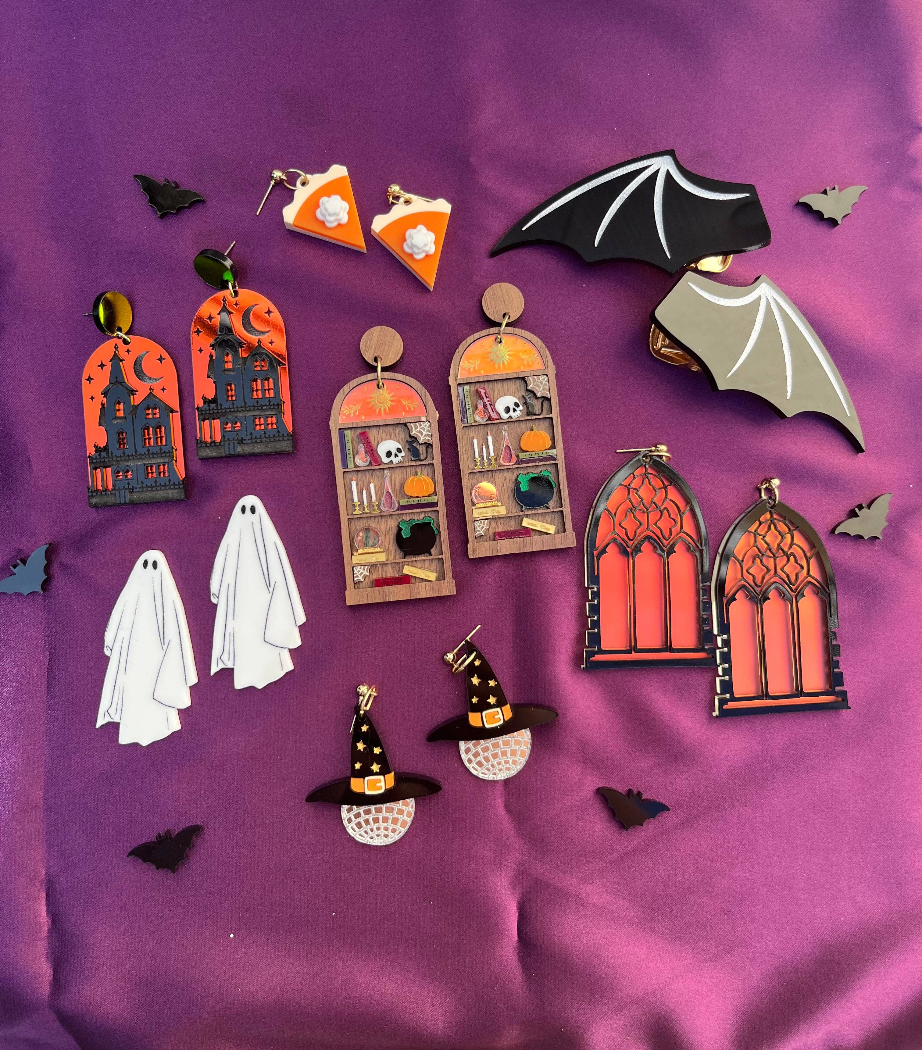 Studio Nena - Wholesale Dangle Earrings - Haunted House2