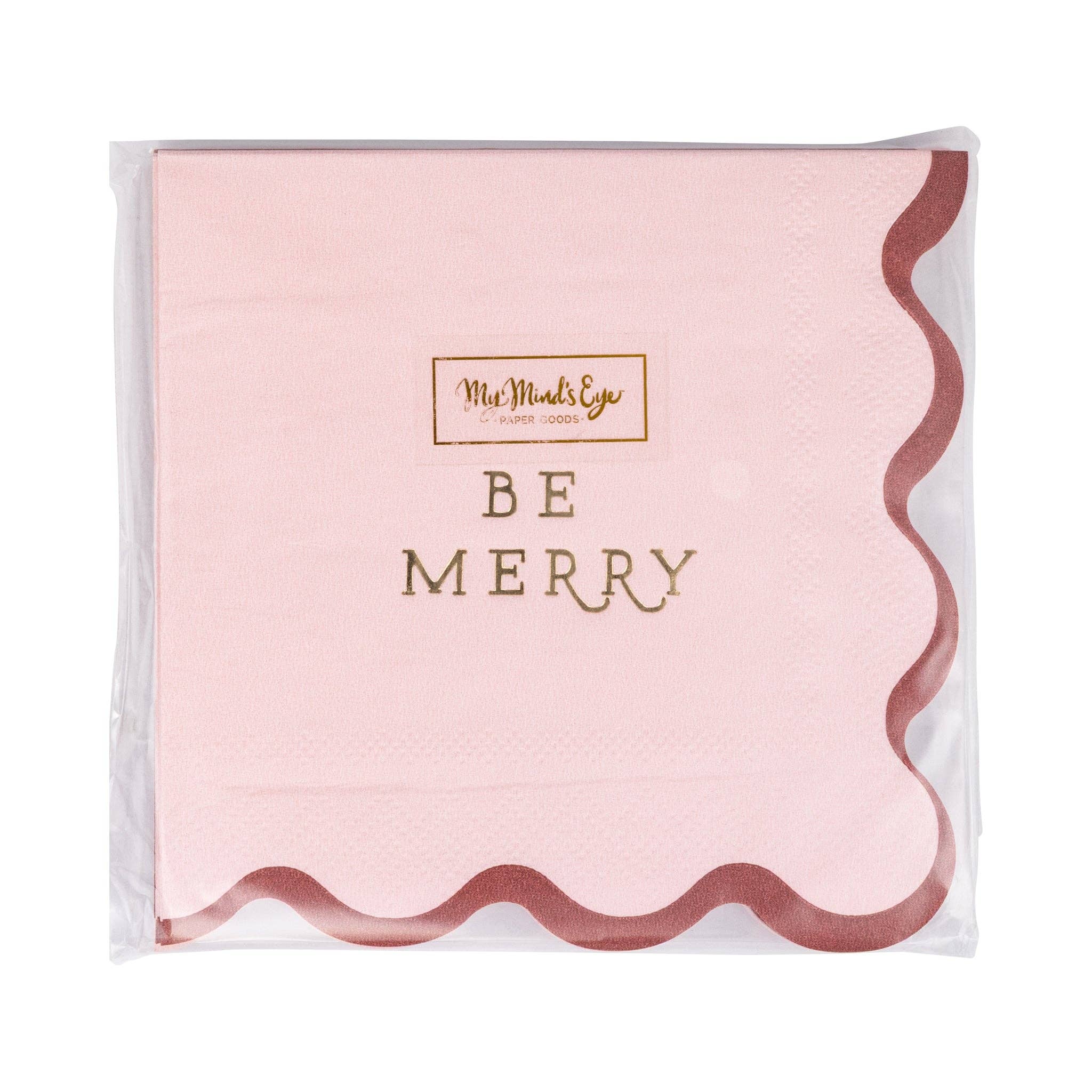 My Mind’s Eye - Wholesale Disposable napkin - BEM1239 - Be Merry Cocktail Napkin Set3