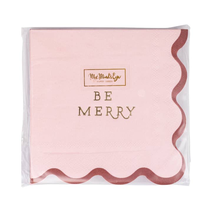 My Mind’s Eye - Wholesale Disposable napkin - BEM1239 - Be Merry Cocktail Napkin Set3