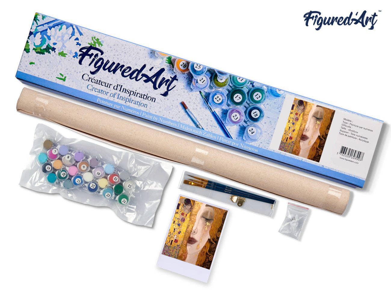 Figured'Art - Wholesale Doe-het-zelf-knutselset - Schilderen op nummer Gustav Klimt3