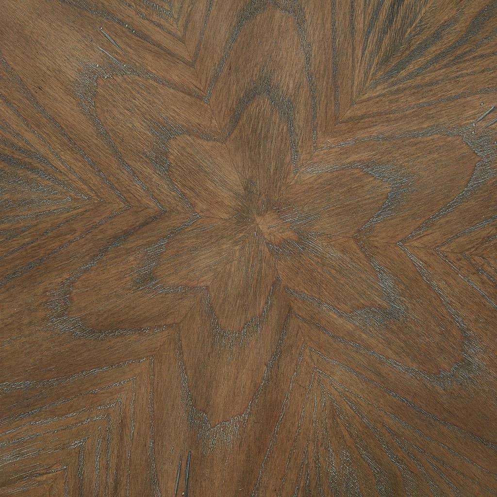 Olliix - Wholesale Side Table - Hand Carved Base Reclaimed Round Accent Table, Black3