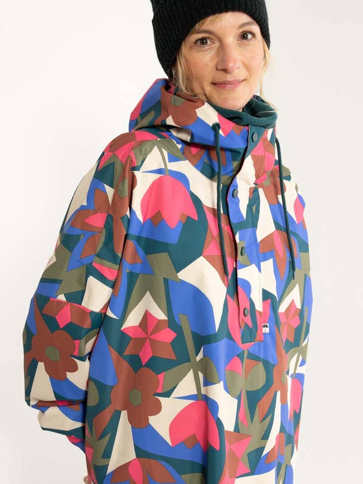 Danefae København - Wholesale Poncho - Women's - Danedream Drops Rain Poncho Dark Slate GEOFLEUR