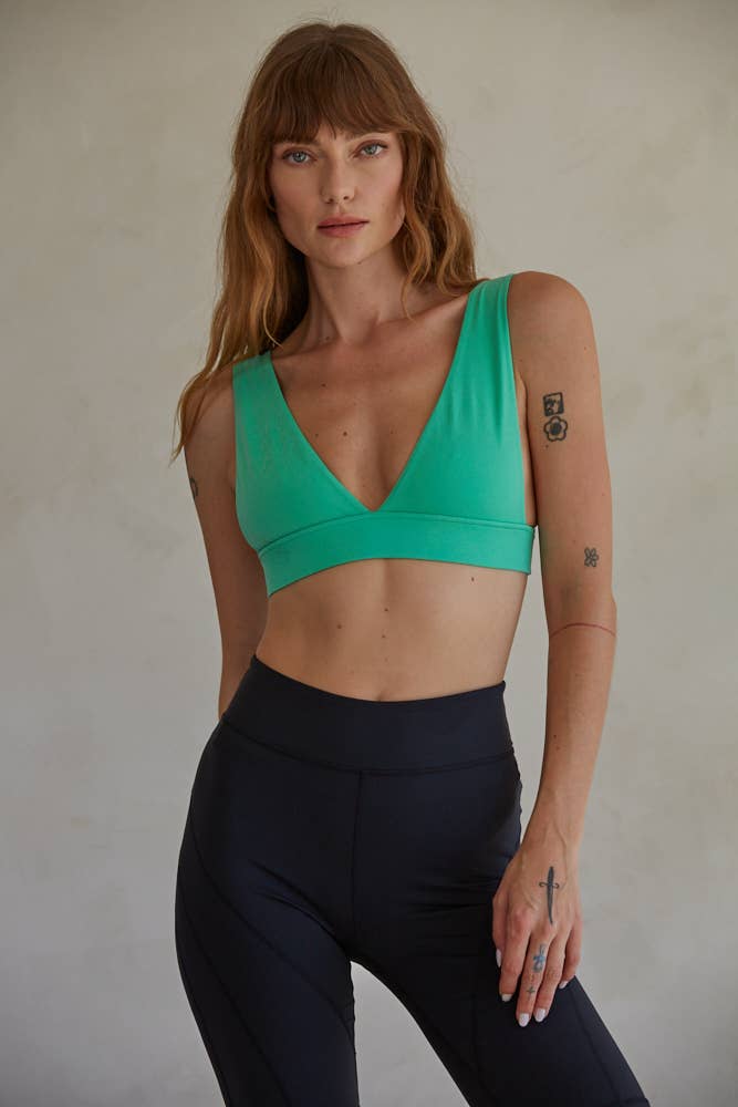 By Together - Vente Brassière – femme - Débardeur brassière sans couture en maille à col en V profond - Dealbreaker By Together9