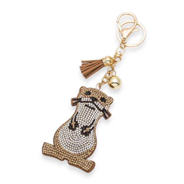 Groundhog Crystal Key Chain for wholesale by LA Jewelry Plaza