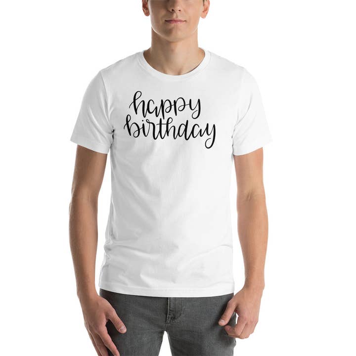Camiseta unisex Happy Birthday para venta al por mayor de Souverista
