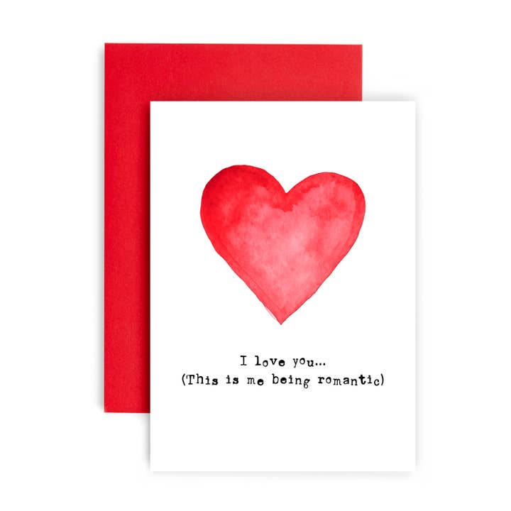 This is me being Romantic Happy Valentine’s Day Card for wholesale by Huxters