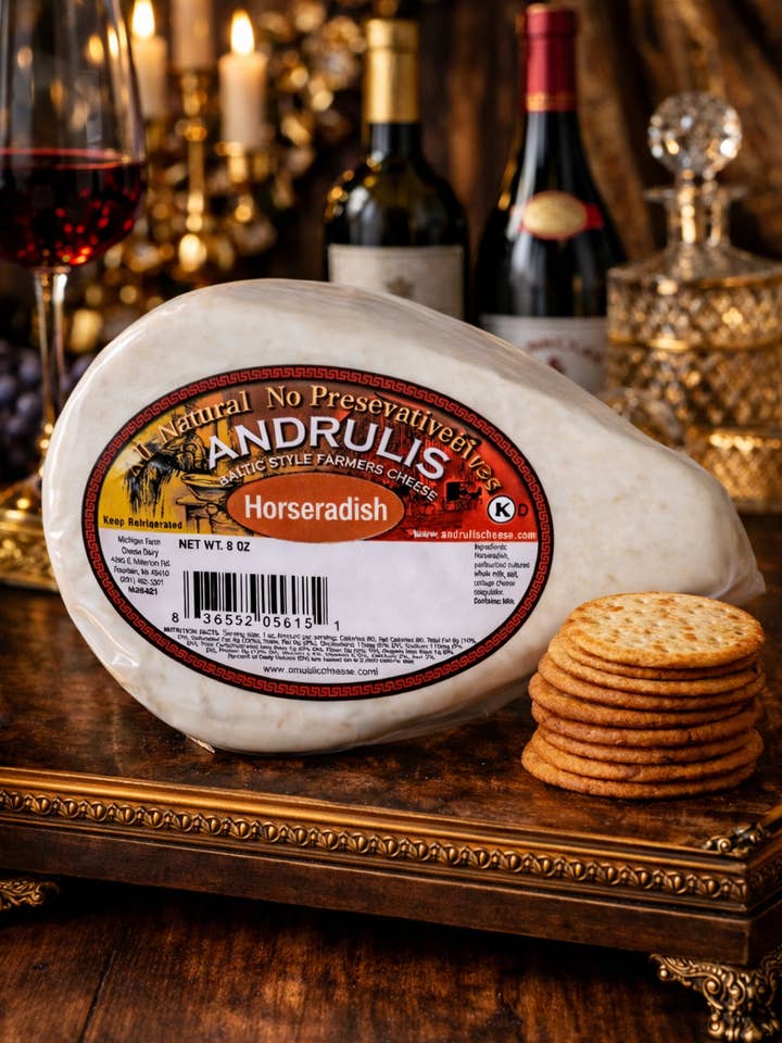 Andrulis Farmers Cheese Horseradish for wholesale by Andrulis