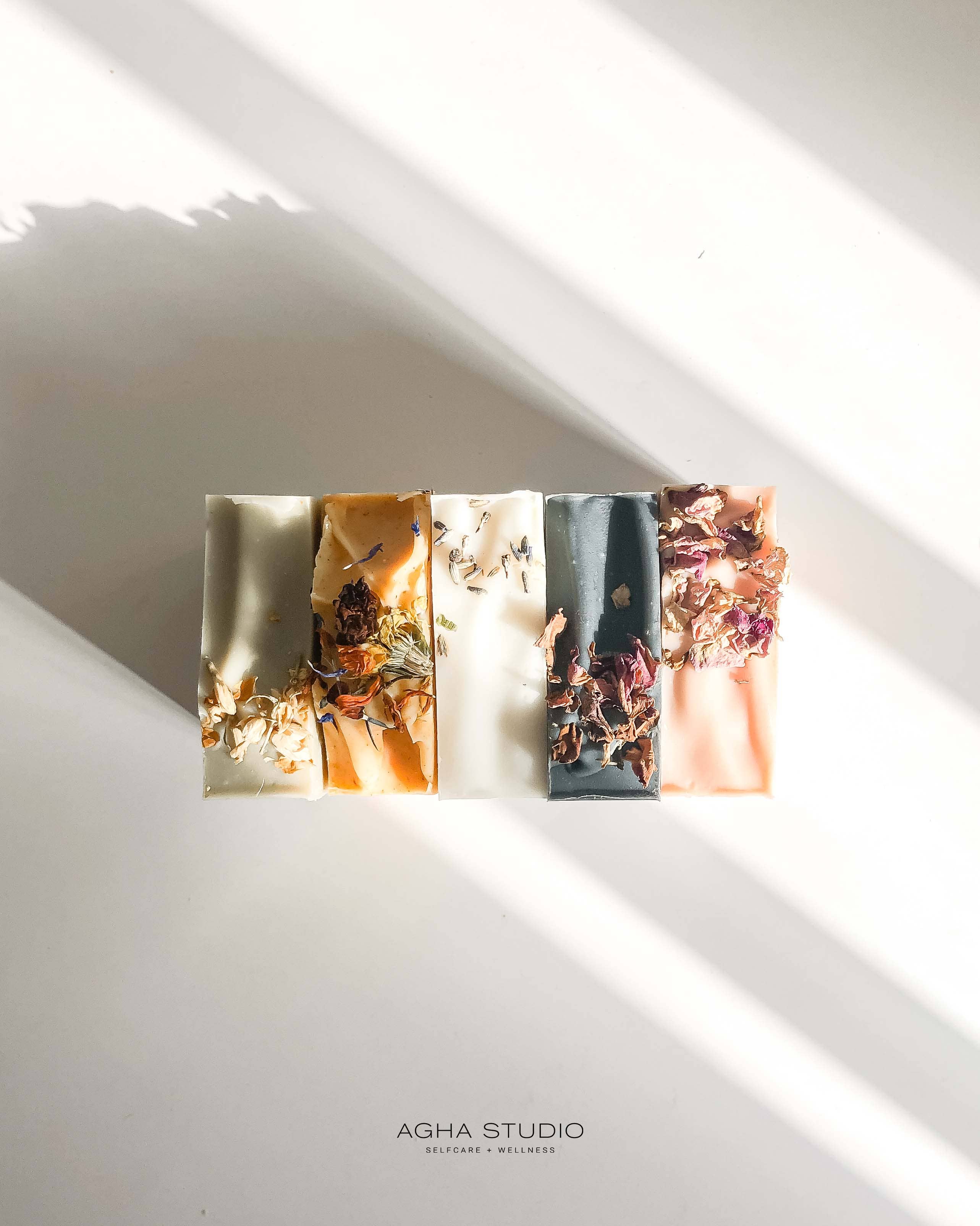 Agha Studio - Wholesale Bar Soap - Green Clay Spirulina Body + Face Bar1