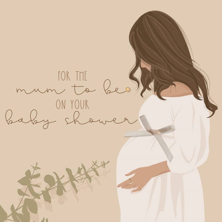 Pour la fête prénatale de votre maman, message d'accueil fait main pour la vente par The Handcrafted Card Company