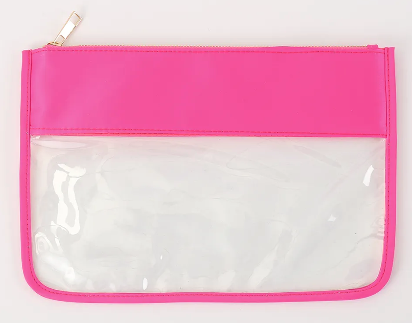 The Loki Shop – Großhandel Schmink-/Kosmetiktasche – Transparenter Nylonbeutel mit Reißverschluss, flache Kosmetiktasche, 10 Stück11