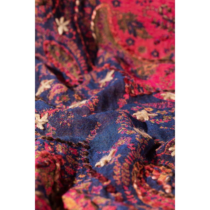 100% Wool Claret Scarf for wholesale on Faire4