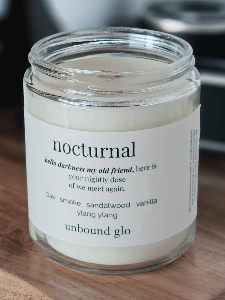 Nocturnal Candle for wholesale by Unbound Glo