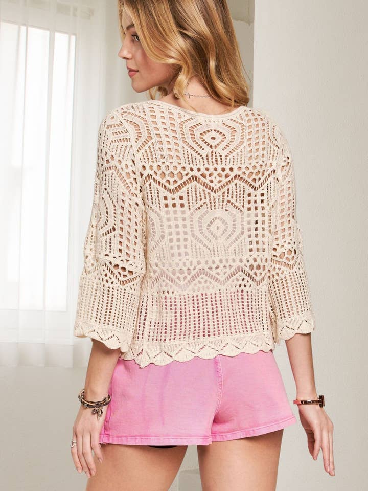 ADORA LA - Vente Chemisier – femme - CET3553 - HAUT À CORDON DE SERRAGE FRONTAL14