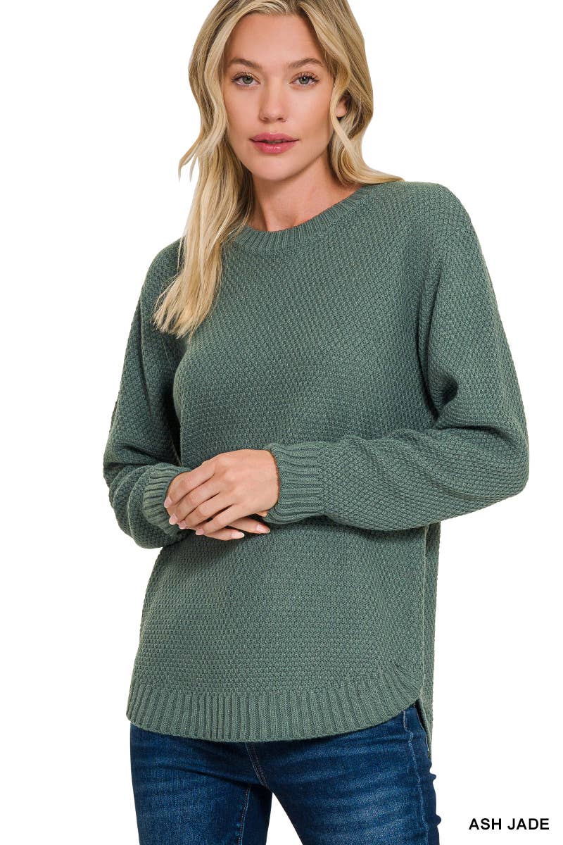 42POPS - Wholesale Knit Sweater - Women's - ",..._ Round Neck Basic Sweater7