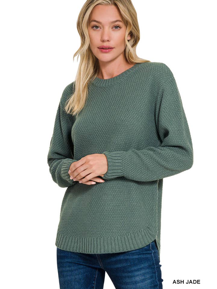 42POPS - Wholesale Knit Sweater - Women's - ",..._ Round Neck Basic Sweater7