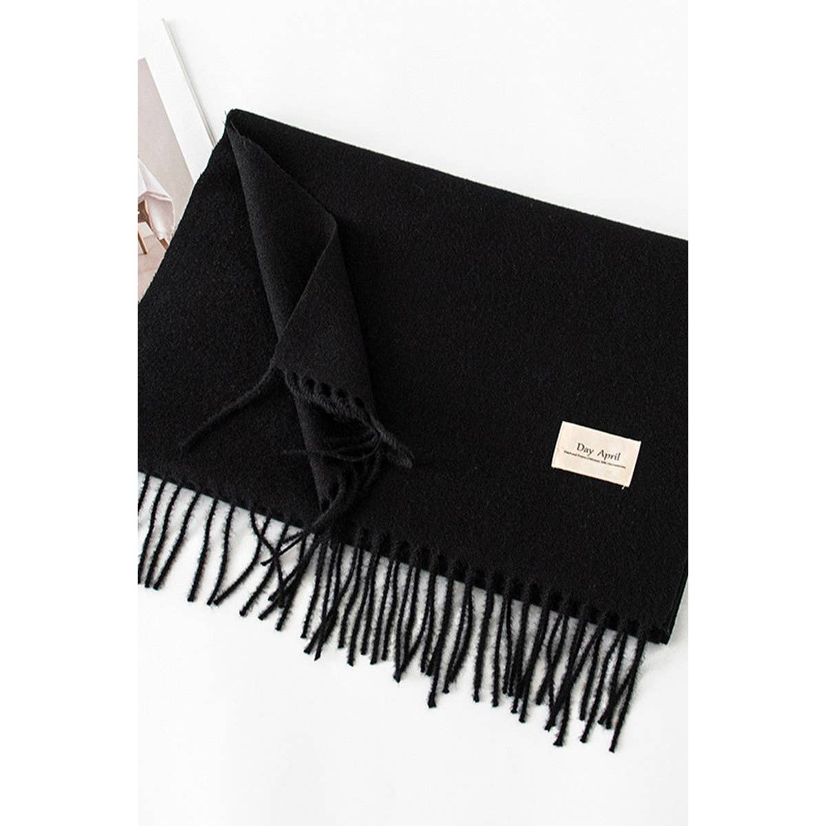 NINEXIS - Vente Écharpe – femme - CWASC1482_ÉCHARPE CHAUDE DE COULEUR UNIE À COL CHÂLE14