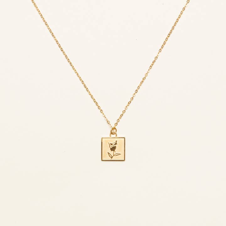 Collar con colgante de rosa para venta al por mayor de Shapes Studio