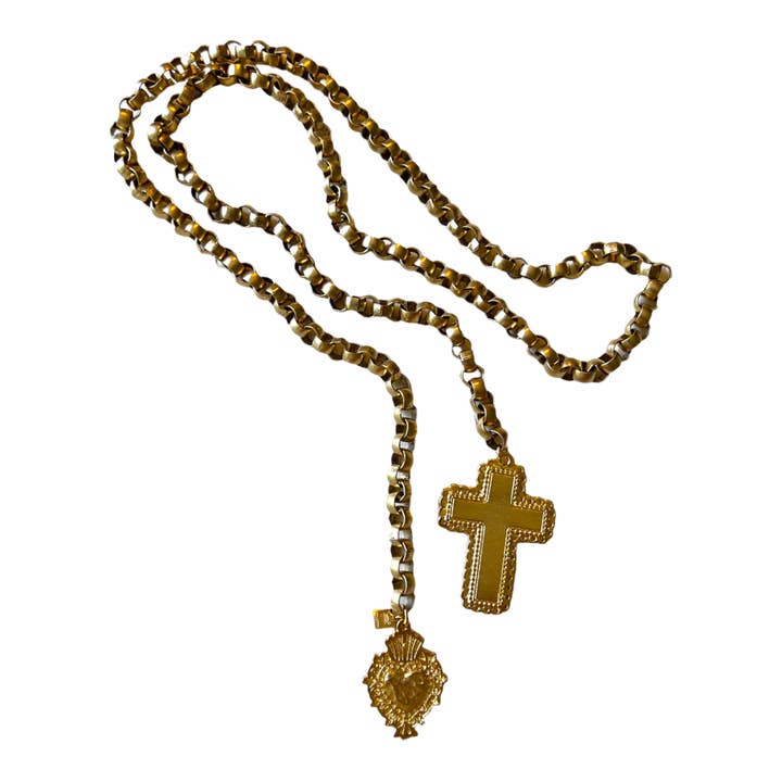 Gioia Chunky Gold Wrap-Up Halskette für den Großhandel von sccollection