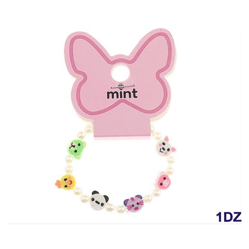 Atlas Fashion - Wholesale Beaded Bracelet - Kids - Animal Bead Stretch Bracelet1