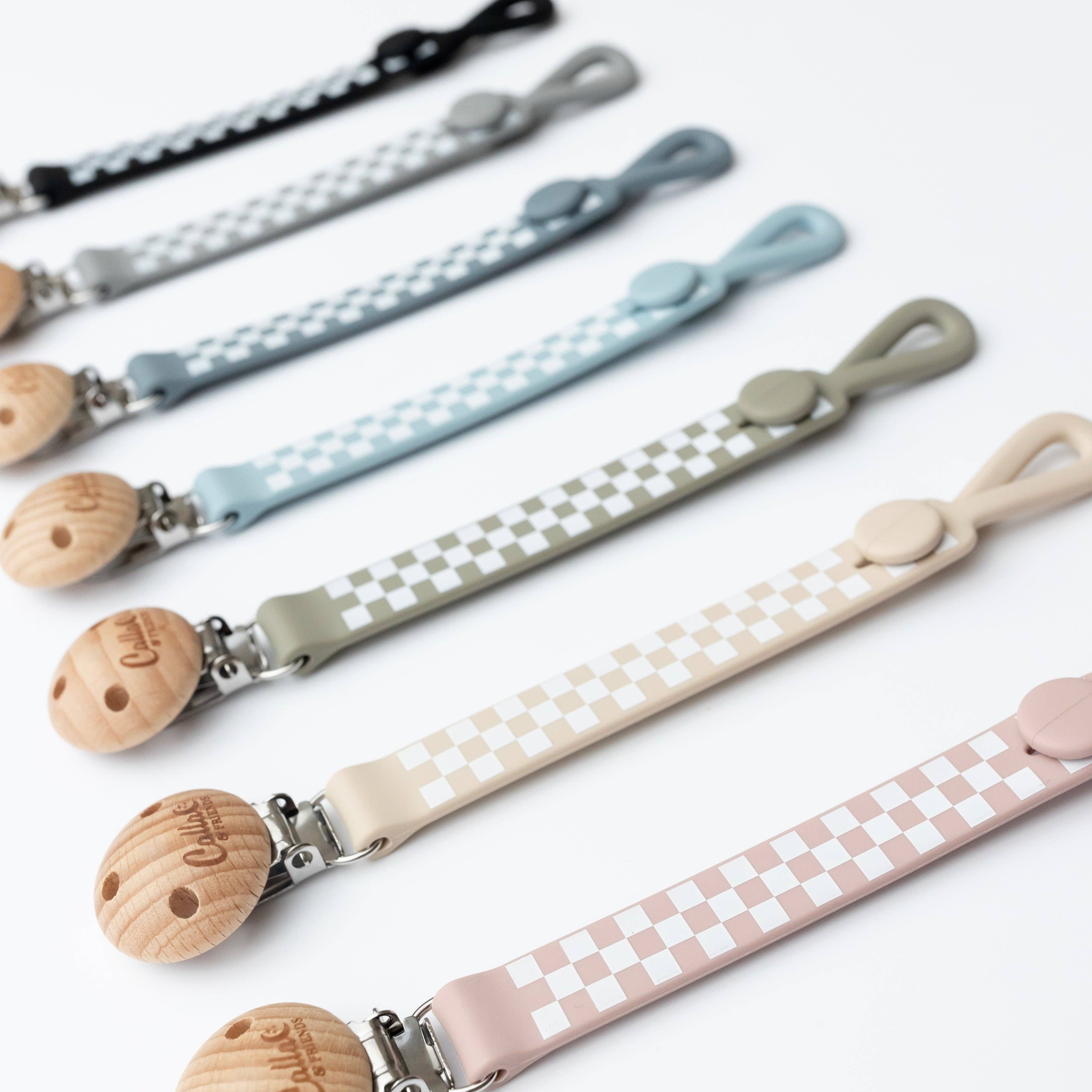 Calla & Friends – wholesale Nappklämma - Baby – Nash Everything Clip - Rutig1