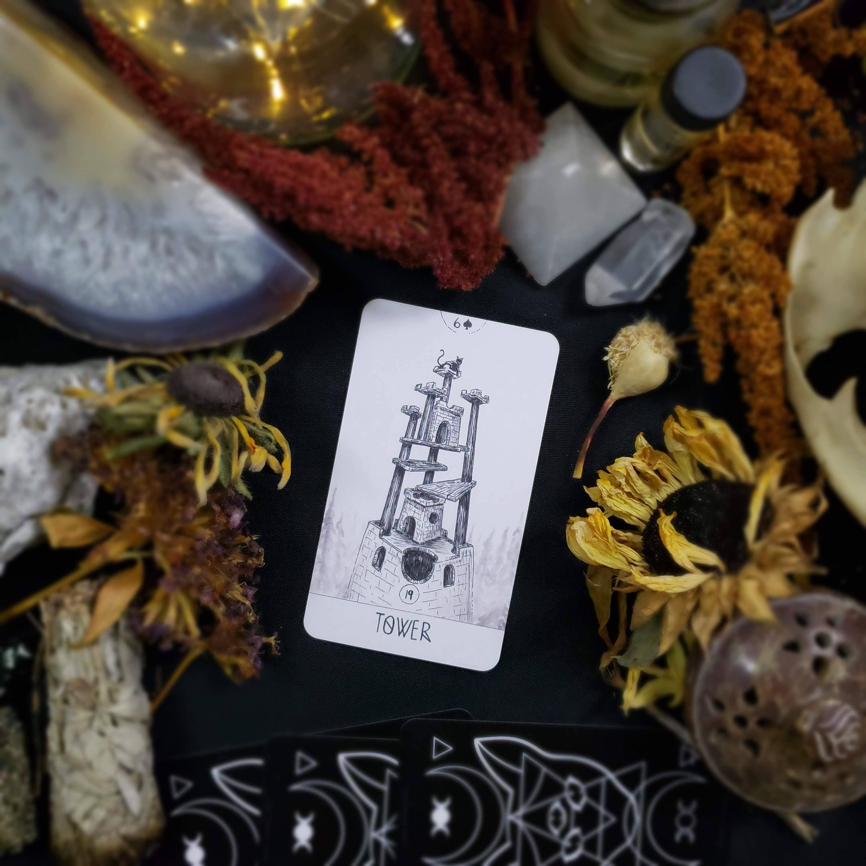 Black Cat Oracle Cards - Wholesale Tarot Cards - Black Cat Lenormand Cards1