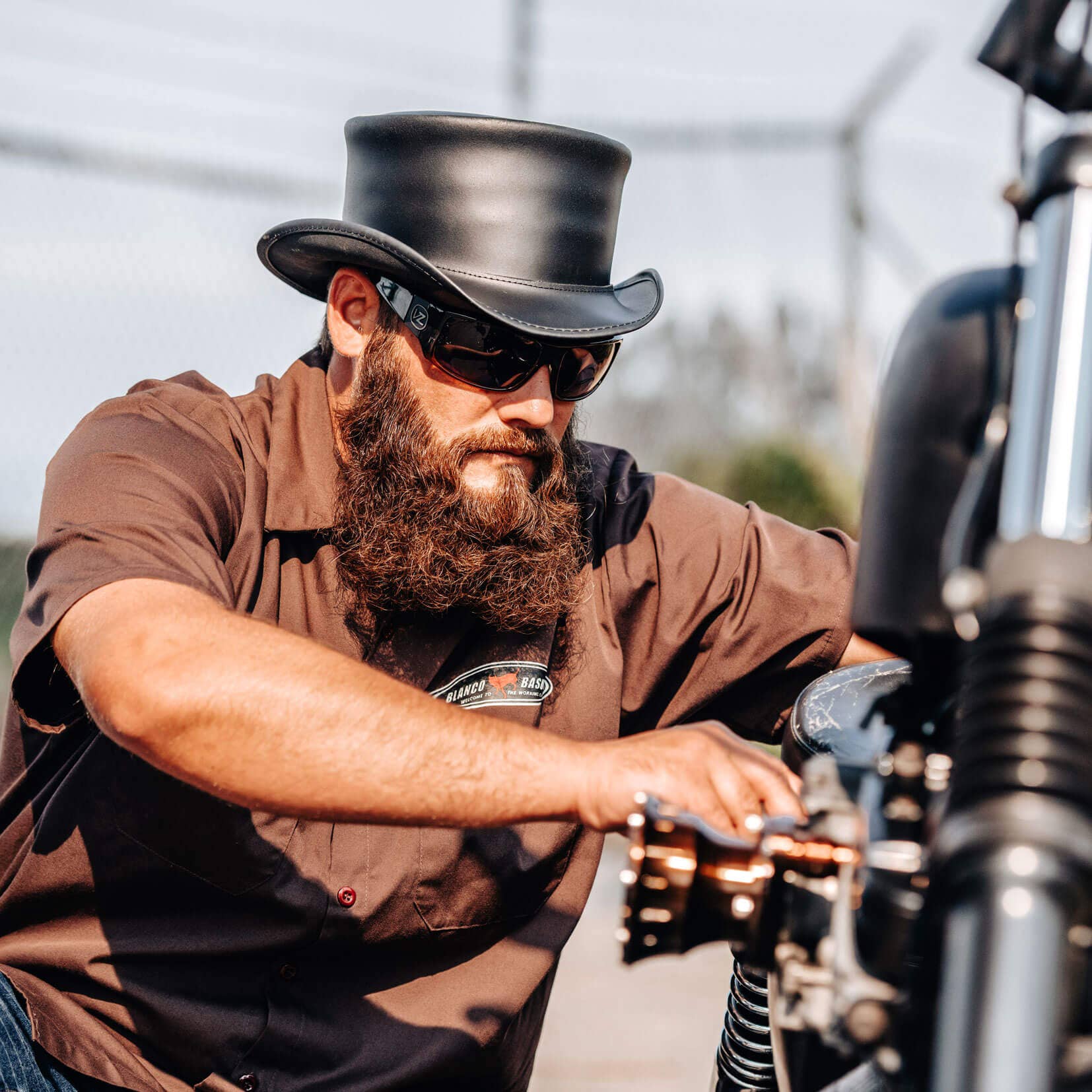 American Hat Makers - Wholesale Fedora - Unisex - Genuine Leather Top Hat - Style Marlow Unbanded2