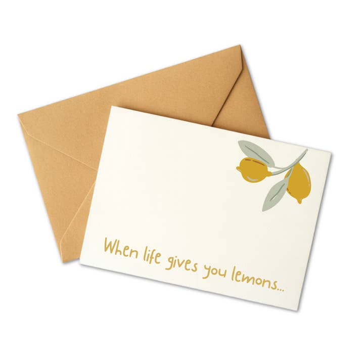 WHEN LIFE GIVES YOU LEMONS MINI CARD for wholesale by Stickerlishious