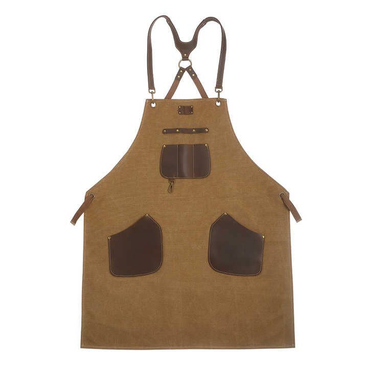 brown kitchen apron for wholesale by Xinzuo