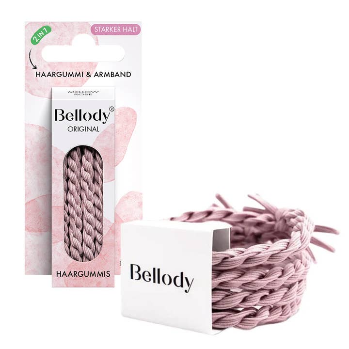 Hair scrunchies pink - Bellody® (4 pieces - Mellow Rose) for wholesale by Bellody GmbH