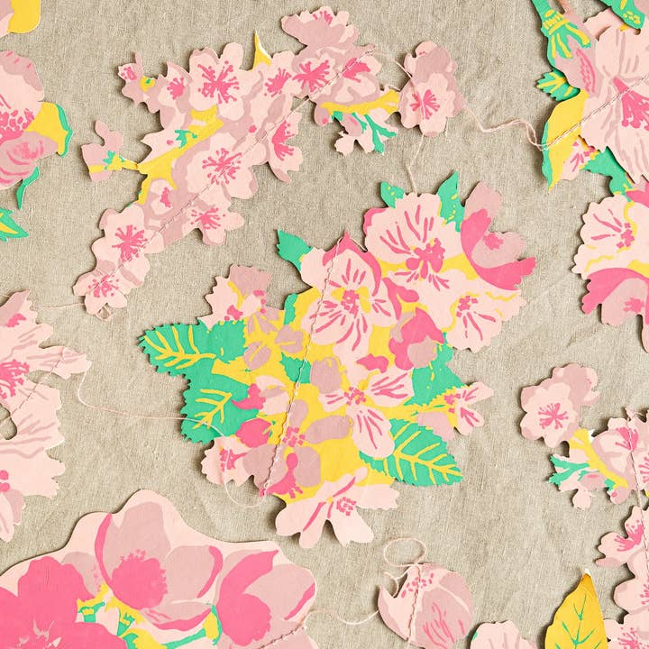 East End Press – wholesale Bunting/garland – Blossom Sewn Garland6