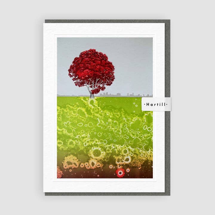 London Textural Fields Greetings Card for wholesale by Hartill