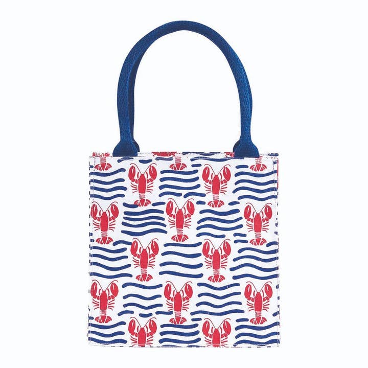 Lobster Waves Reusable Itsy Bitsy Gift Bag for wholesale by rockflowerpaper