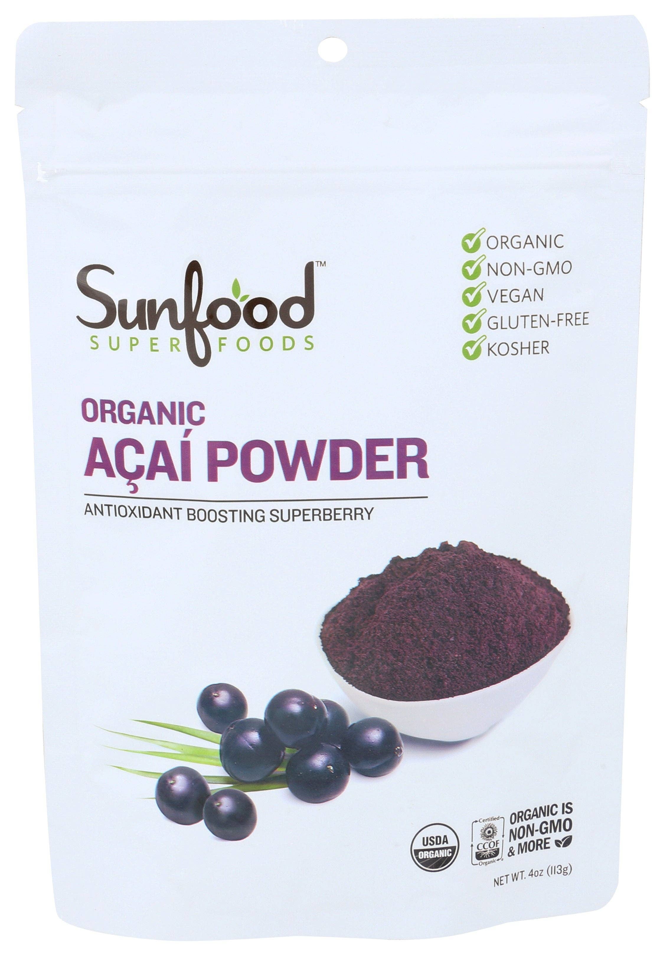 Everyday Supply Co - Wholesale Protein/Superfood Powder - SUNFOOD SUPERFOODS ACAI POWDER ORGANIC