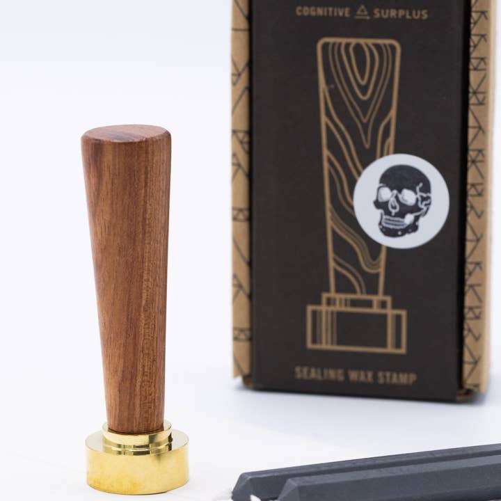 Cognitive Surplus - Wholesale Decoratieve stempel - Lakzegel - Schedel (Doos van 4)2
