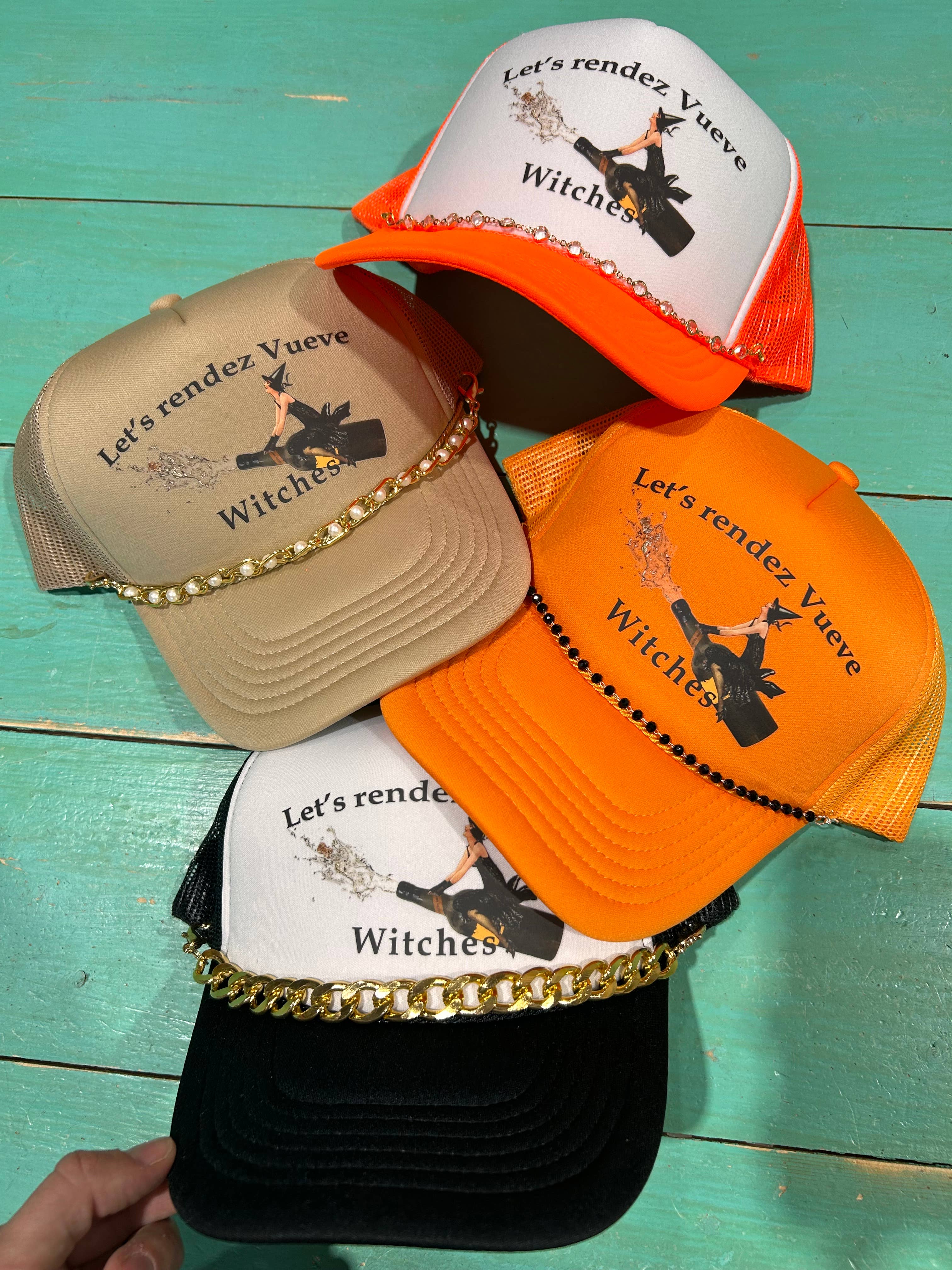 Vibes Hat Company - Wholesale Trucker Hat - Women's - Lets Rendez Vueve Witches Trucker | Spooky Caps | Halloween6