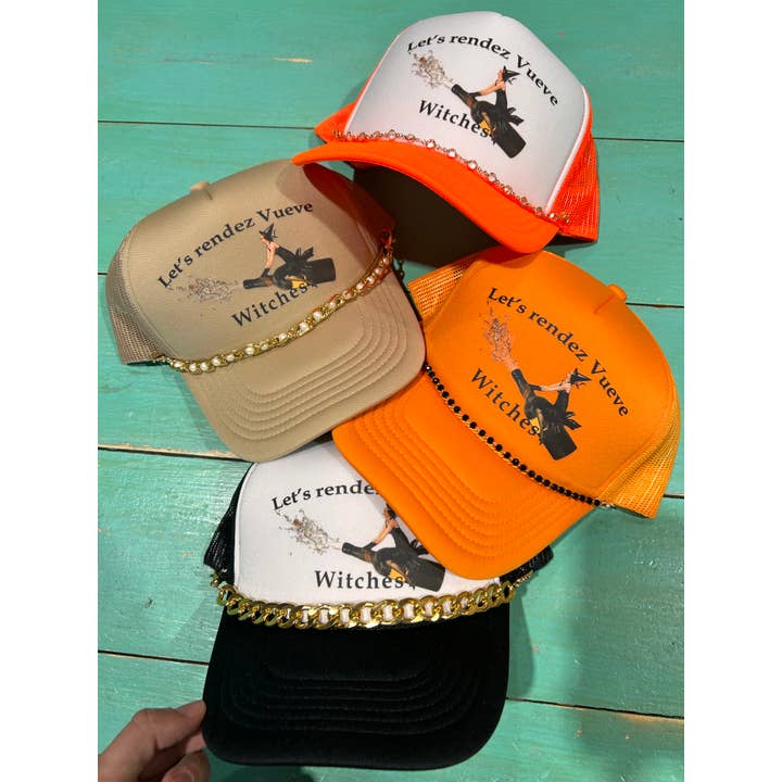 Vibes Hat Company - Wholesale Trucker Hat - Women's - Lets Rendez Vueve Witches Trucker | Spooky Caps | Halloween6