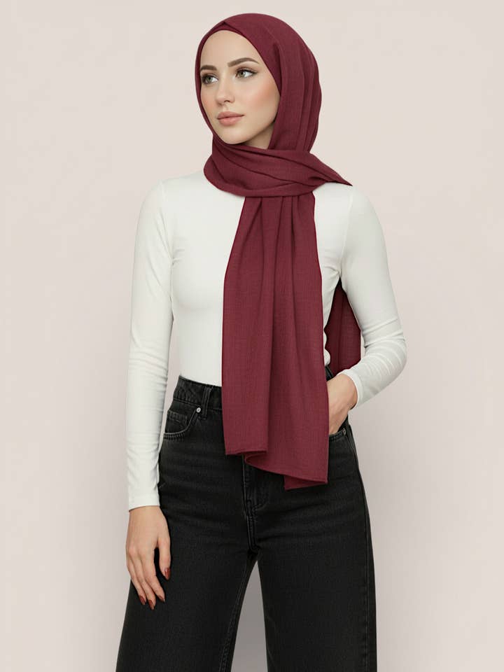 Large Cotton Hijab - 16 Colors for wholesale by Queen of Hijab (USA Duty Paid)