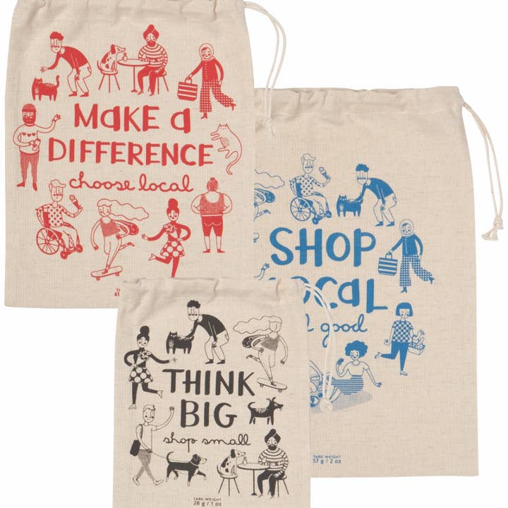 Now Designs Shop Local Reusable Produce Bags Set of 3 for wholesale by Danica Outlet Store
