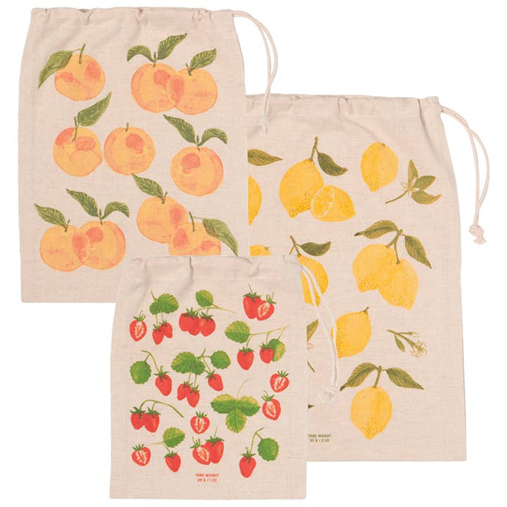 Fruit Salad Reusable Produce Bags Set of 3 for wholesale by Danica Brands
