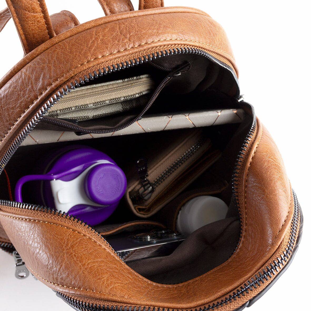 kameel Damesrugzak met 2 compartimenten Erium Camel voor groothandel op Faire2