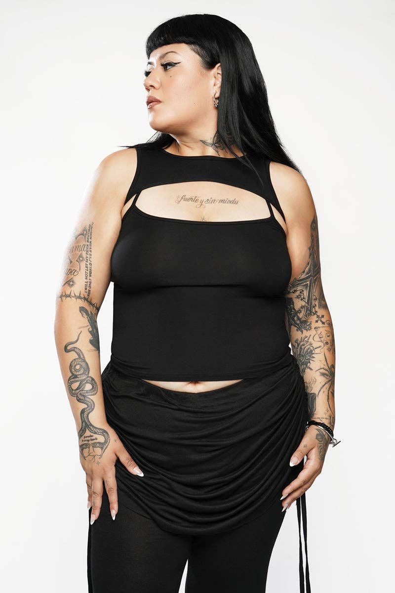 BLACK Andromeda Tank Top for wholesale on Faire1