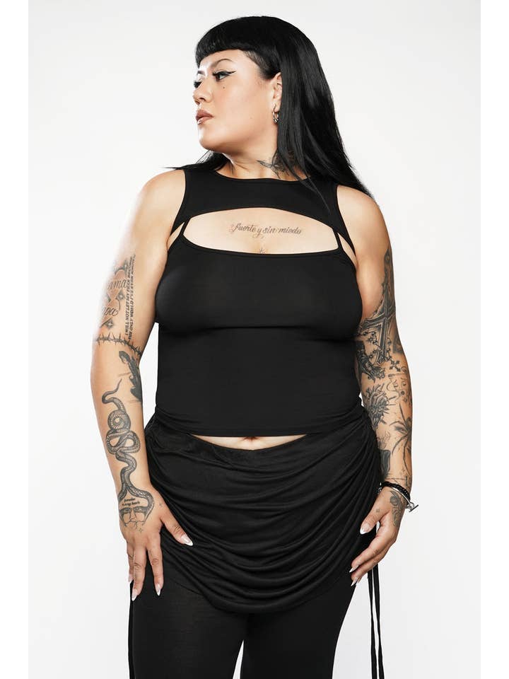 BLACK Andromeda Tank Top for wholesale on Faire1