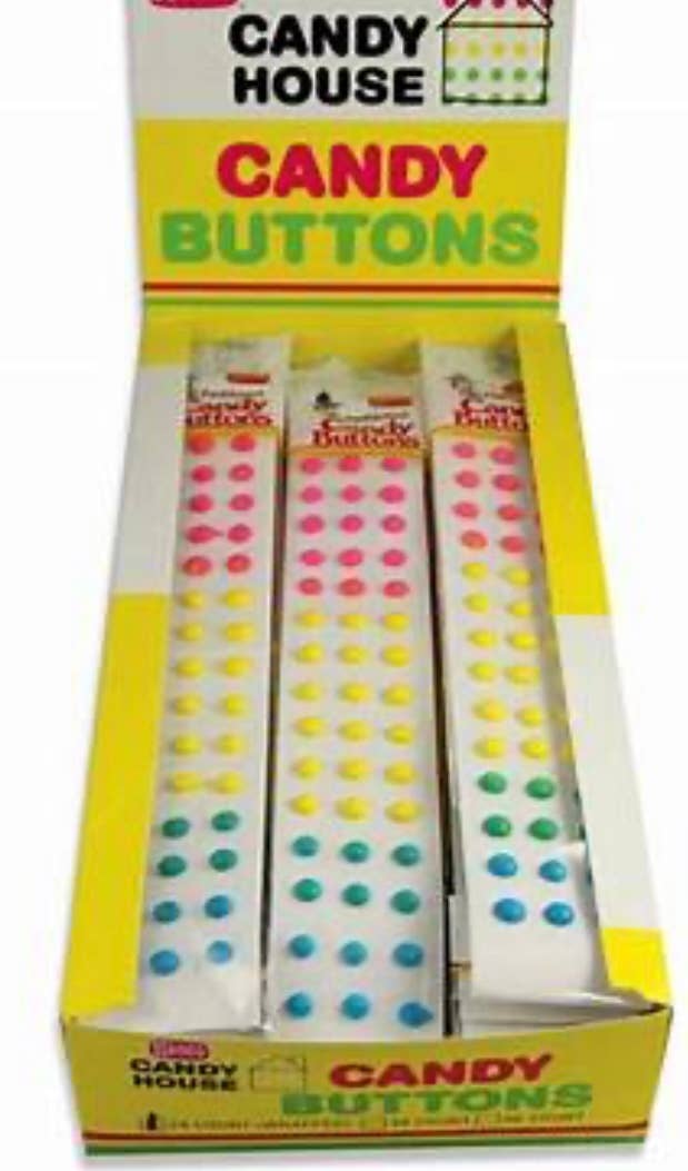 O'Shea's Candies Sweet Shop - Wholesale Hard Candy - Nostalgic Old Fashioned Original Candy Buttons 24CT Dsp Box4
