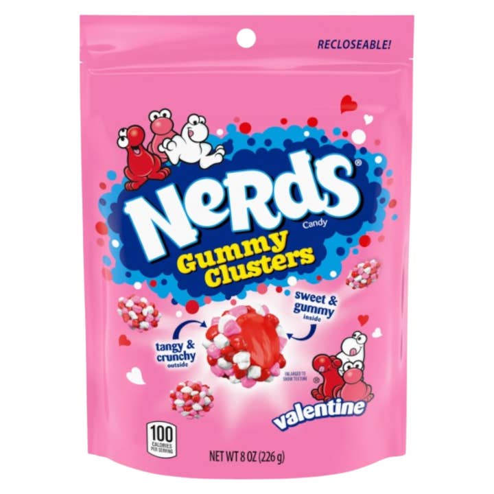 Nerds Valentijns Gummy Clusters Snoep 8oz 6st voor wholesale door Long Island Candy Factory