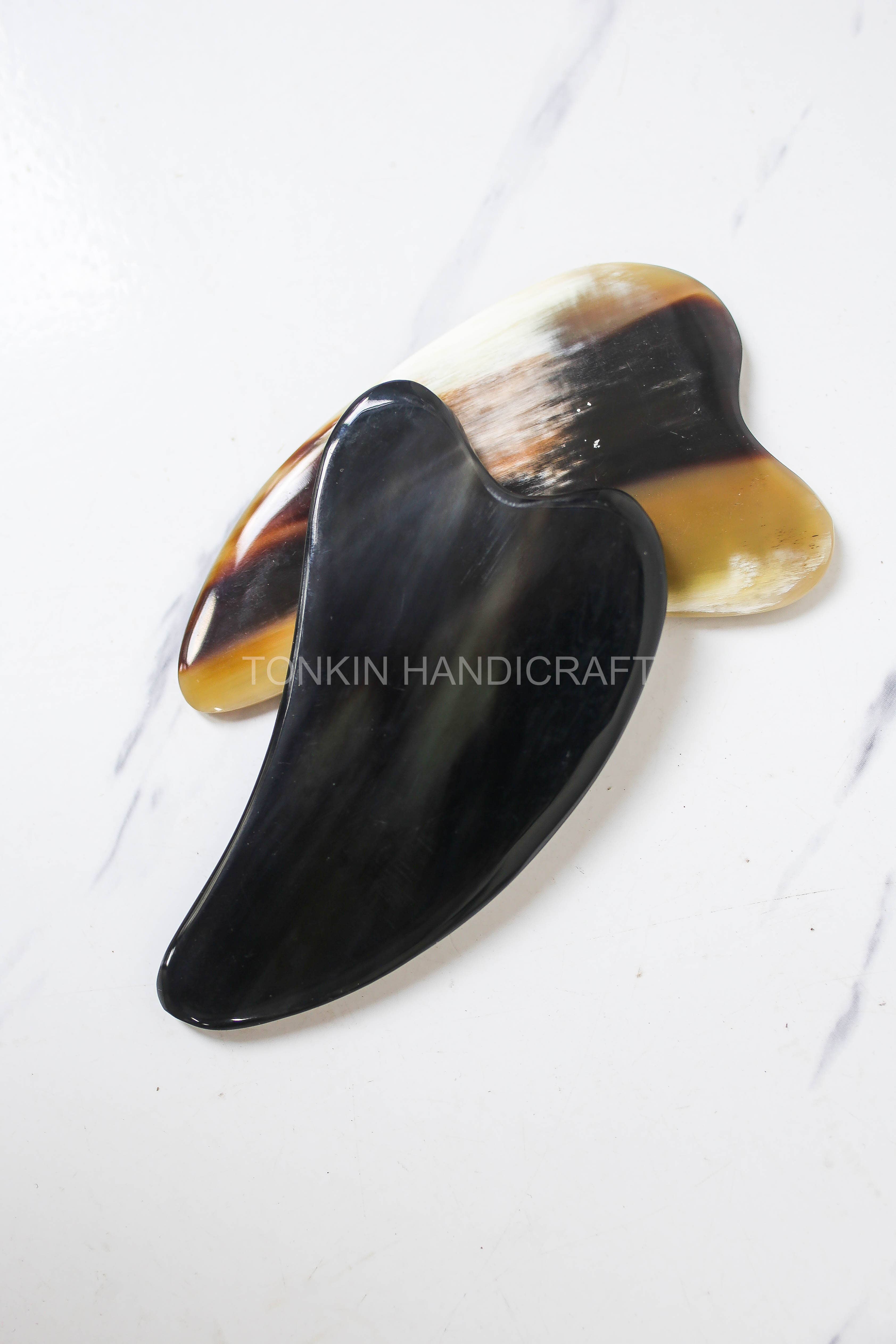 Tonkin Handicraft – Engroshandel Gua Sha – Horn Gua Sha – 100% naturligt horn massageværktøj1