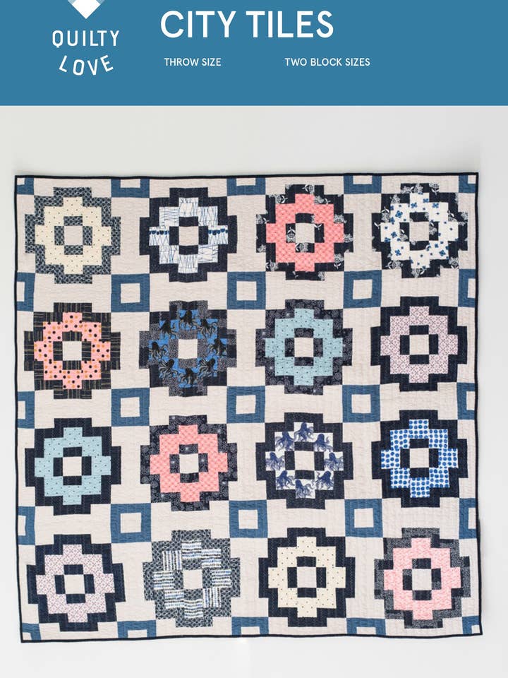 City Tiles Papier-Quiltmuster für den Großhandel von Quilty Love